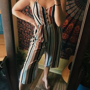 colorful striped jumpsuit! NWT!!
